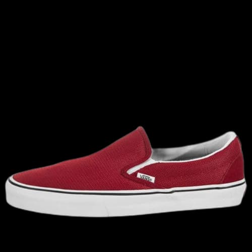 Vans Unisex Classic Slip-On Sneakers Red