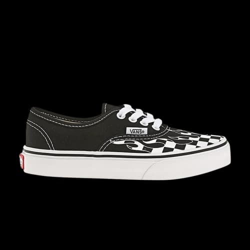 Vans Authentic Kids 'Checker Flame - Black'