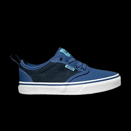 Vans Atwood Slip-On Kids 'Checkered Textile - Navy'