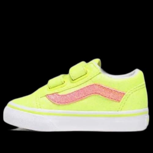 Vans Old Skool V Yellow Glitter (TD)