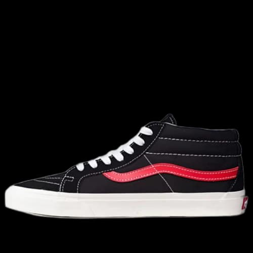 Vans SK8-Mid Black-Red 'Black Red'