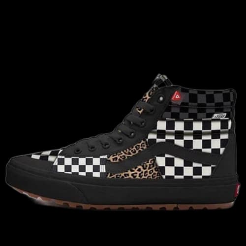 Vans Customs Checkerboard Leopard Mte Sk8-hi 2.0 Dx Black/White