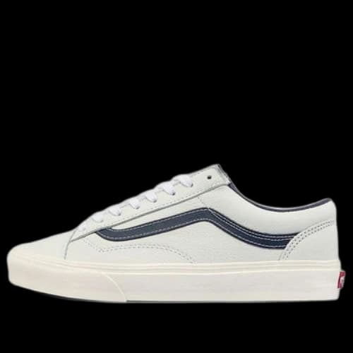 Vans Style 36 Low Tops Skateboarding Shoes Unisex White Blue Contrasting Colors