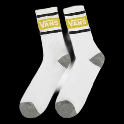 Vans Tribe Crew Socks 'White Black Yellow'