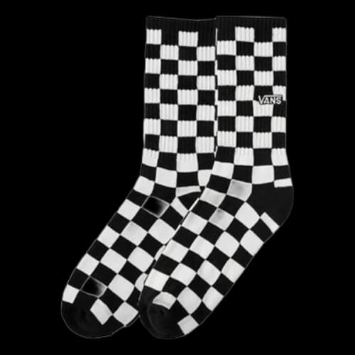 Vans Checkerboard Crew II Socks 'White Black'