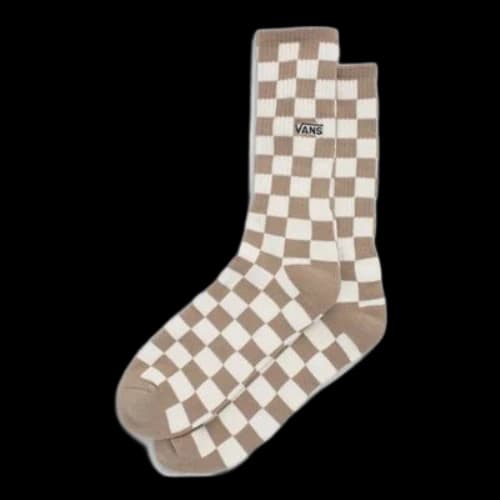 Vans Checkerboard Crew II Socks 'Tan White'