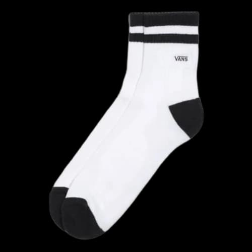 Vans Half Crew Socks 'White Black'