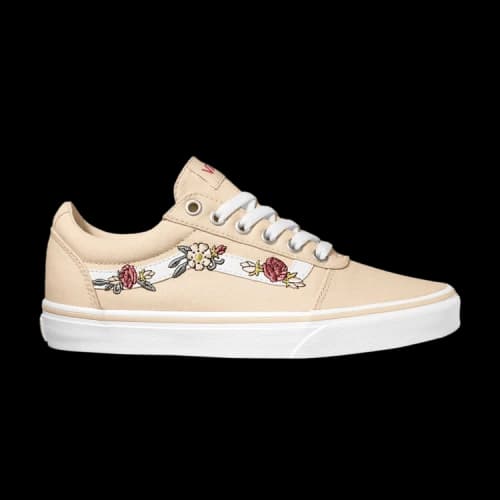 Vans Ward 'Floral Embroidery - Sand Dollar' (Women's)