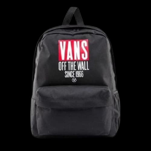Vans Classics Logo Backpack 'Black Red White'