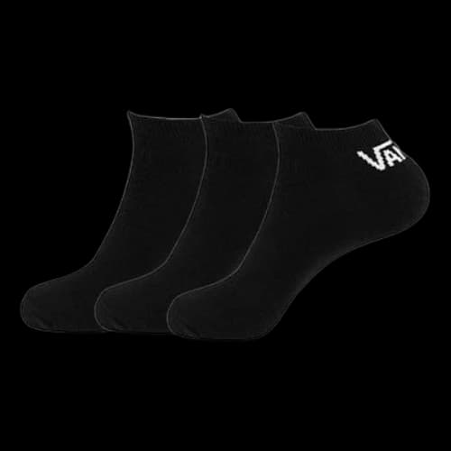 Vans Logo No Show Socks 3 Pack 'Black White'