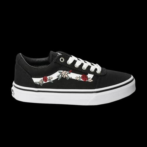 Vans Ward Kids 'Floral Embroidery - Black'