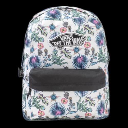 Vans Realm Califas Marshmallow Backpack 'White Black Green Purple'