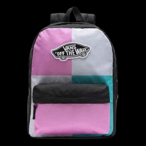 Vans Realm Printed Backpack 'Black White Pink Green'