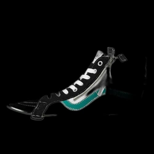 Vans SK8-HI Reissue Cap Skate Shoes Black/Green