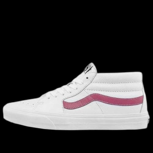 Vans Unisex Sk8-Mid Mid-Top Sneakers White/Red