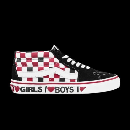 Vans Sk8-Mid 'Checkerboard - I Heart'