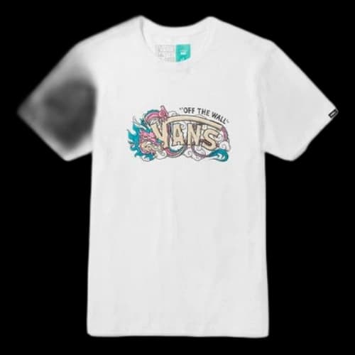 Vans Pattern Printing Sports Short Sleeve White
