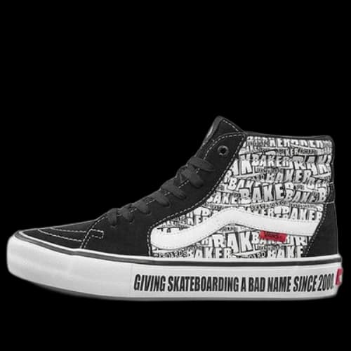 Vans Baker SK8-Hi Pro 'Black White'