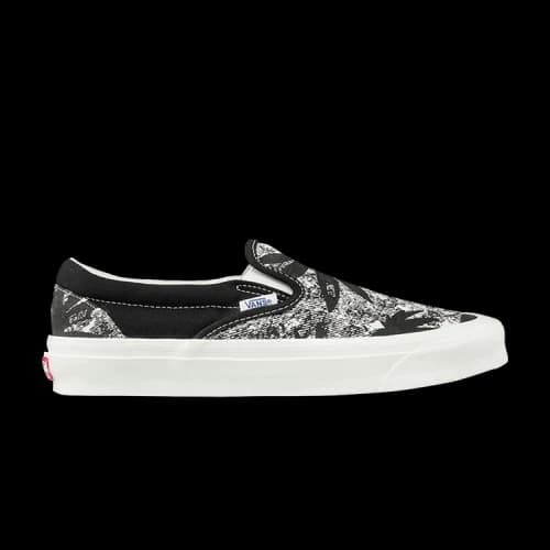 Vans OG Classic Slip-On LX 'Palm Acid Wash Summer Leaf - Black'