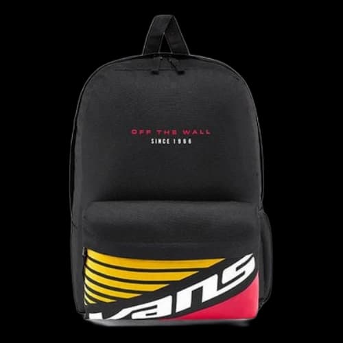 Vans Reed Wrap Backpack 'Black Red Yellow White'