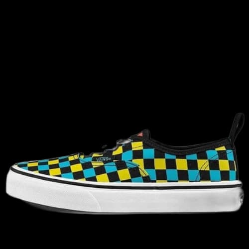Vans Authentic K Plaid Black/Yellow (Women's)