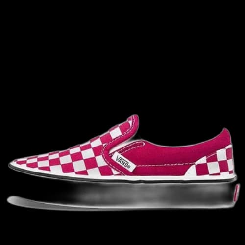 Vans Classic Slip-On Kids Pink/White Checkboard