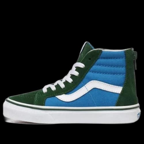 Vans Kids 2-Tone Sk8-hi Zip Shoes Blue/Black