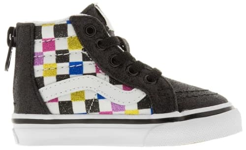Vans Sk8-Hi Zip Glitter Checkerboard Black (TD)