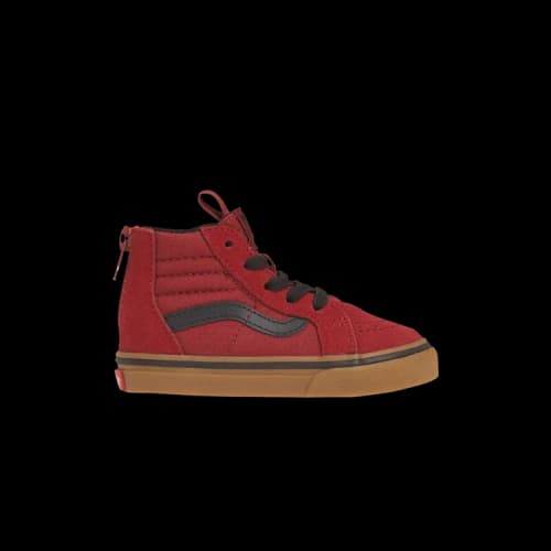 Vans Sk8-Hi Zip Toddler 'Gumsole - Biking Red'