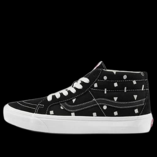 Vans OG SK8-Mid LX Black Geometry Pattern