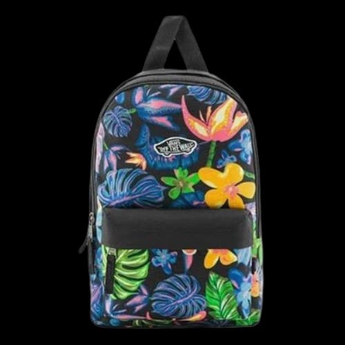 Vans Vintage Flower All-over Print Backpack 'Black Blue Yellow'
