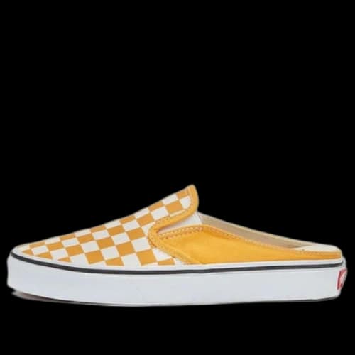 Vans Checkerboard Mule Slip-On Skate Sneakers 'Yellow White'