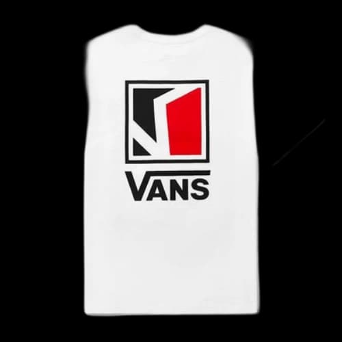 Vans Logo Printing Round Neck Short Sleeve White