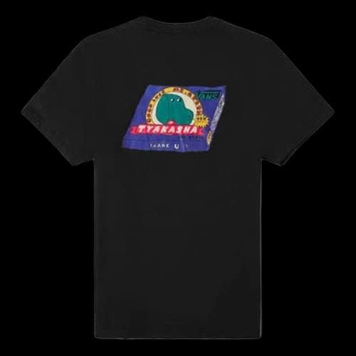 Vans Asian Artist Series Logo Pattern Printing Short Sleeve Black