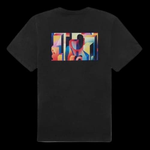 Vans OTW WESKERZHAN Multi-Color Printing Short Sleeve Couple Style Black