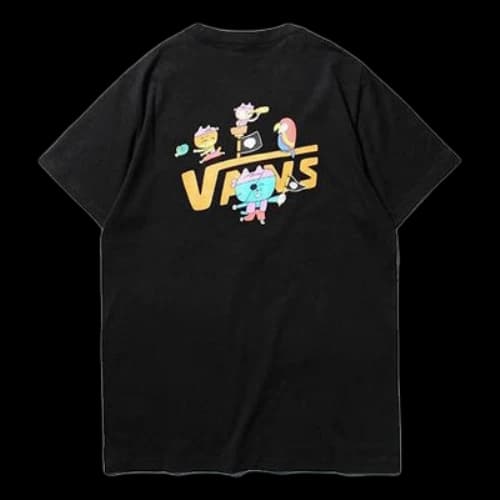 Vans Asian Artist Crossover Series Pattern Printing Short Sleeve Black