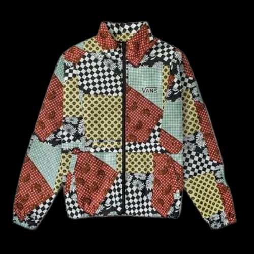 Vans Checkerboard Print Casual Jacket 'Brown Black White' (Women's)