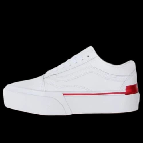 Vans Old Skool Stacked Ayakkabi 'White Red'