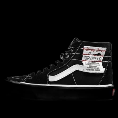 Vans Ua SK8-HI Tapered High Top Casual Canvas Skate Shoes Unisex DIY Black