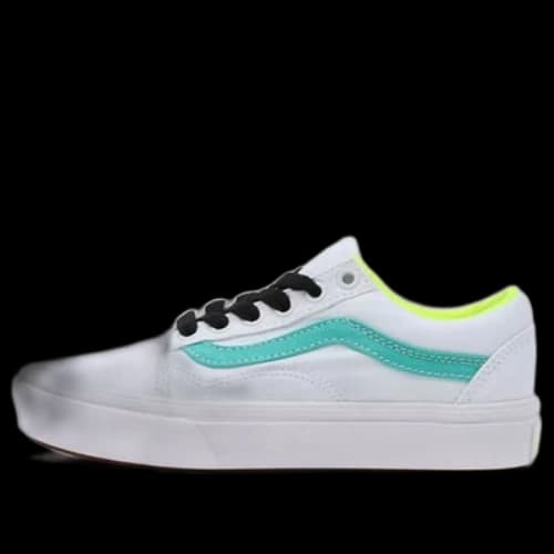 Vans Fluro Comfycush Old Skool 'White Green'