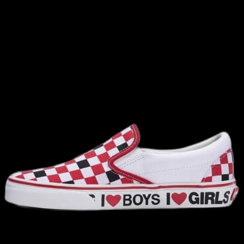 Vans Slip-On I Heart 'White Red'