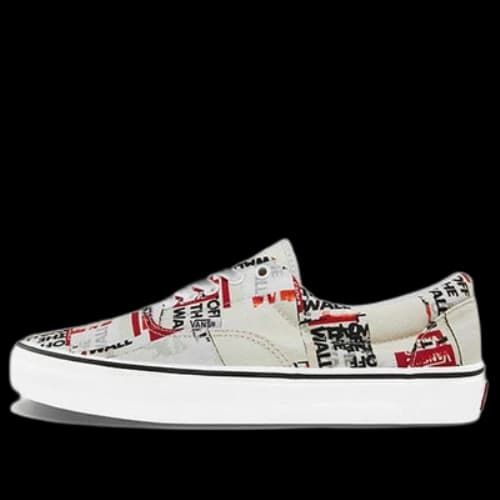 Vans Era Alphabet Gray Red Unisex 'Grey Red'