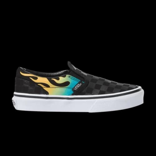 Vans Classic Slip-On Kids 'Check Glow Flame'