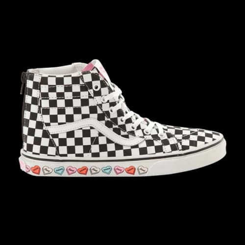Vans Youth Candy Hearts SK8-HI Zip Mid-Top Sneakers K Black/White
