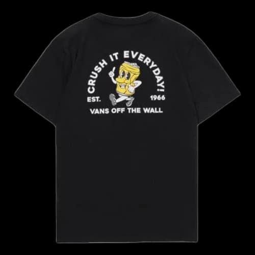 Vans Funny Printing Casual Short Sleeve Black