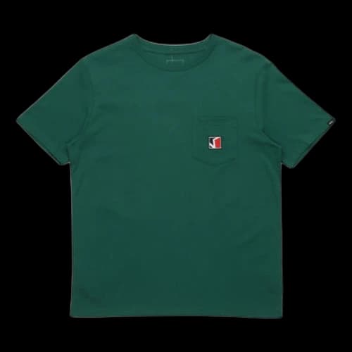 Vans Unisex Embroidery Short Sleeve Green