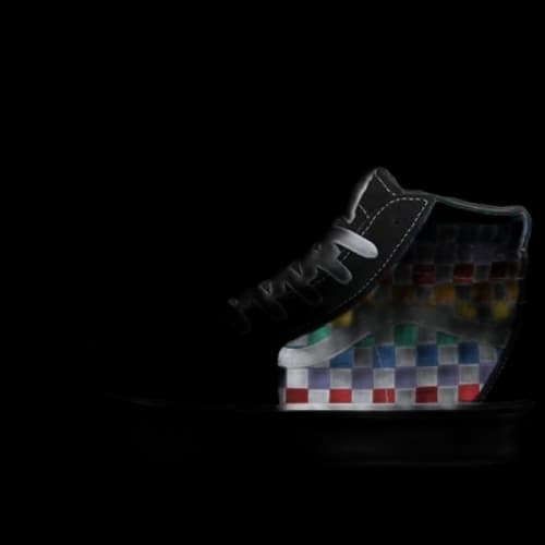 Vans Youth Checkerboard Comfycush SK8-Hi Youth Multi-Color Checkboard 'Black'