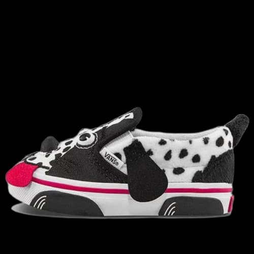 Vans Slip-On Pattern Low Tops Casual Skateboarding Shoes Black White