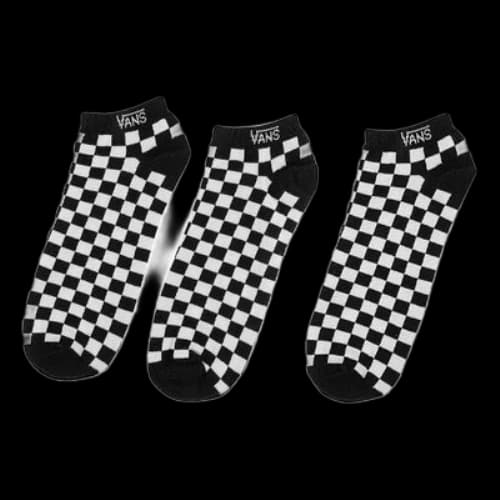 Vans Checkerboard Short Socks 3 Pack 'Black White'