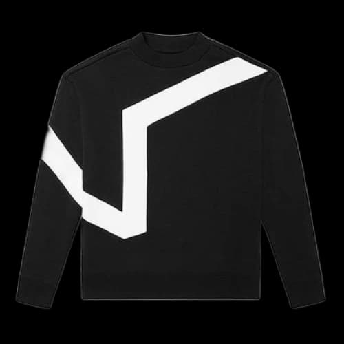 Vans Logo Printing Casual Sports Pullover Couple Style Black